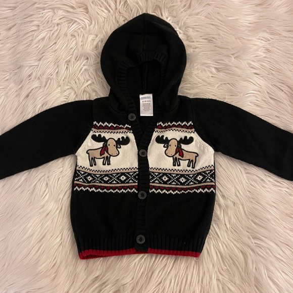 Gymboree Shirts & Tops Baby Boy Moose Sweater Gymboree 218 Mon